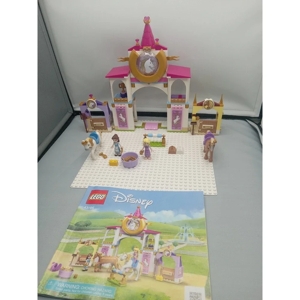 LEGO Disney Princess Belle and Rapunzel's Royal Stables (43195 Not Complete Read